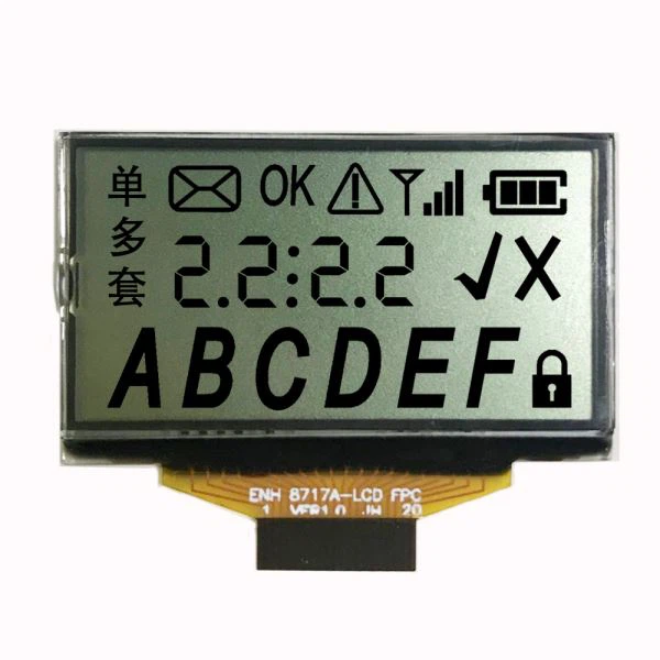 Niestandardowy  1. 5  Calowy wyświetlacz LCD z transfleksyjnym segmentem dodatnim