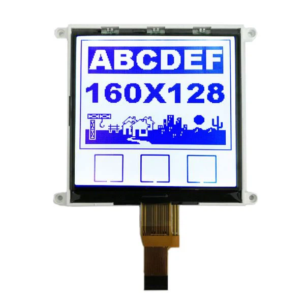 FSTN Positive LCD Dostosowana grafika 160x128 Wyświetlacz Białe podświetlenie LED